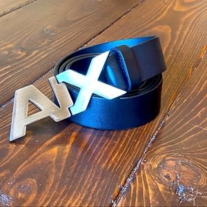 Armani Exchange men’s leather belt
